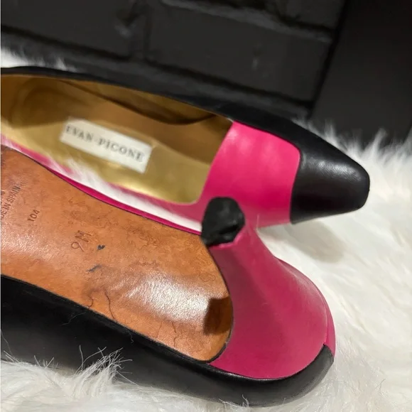 Evan Picone Black and Pink Women's Heels - Picture 8 of 15